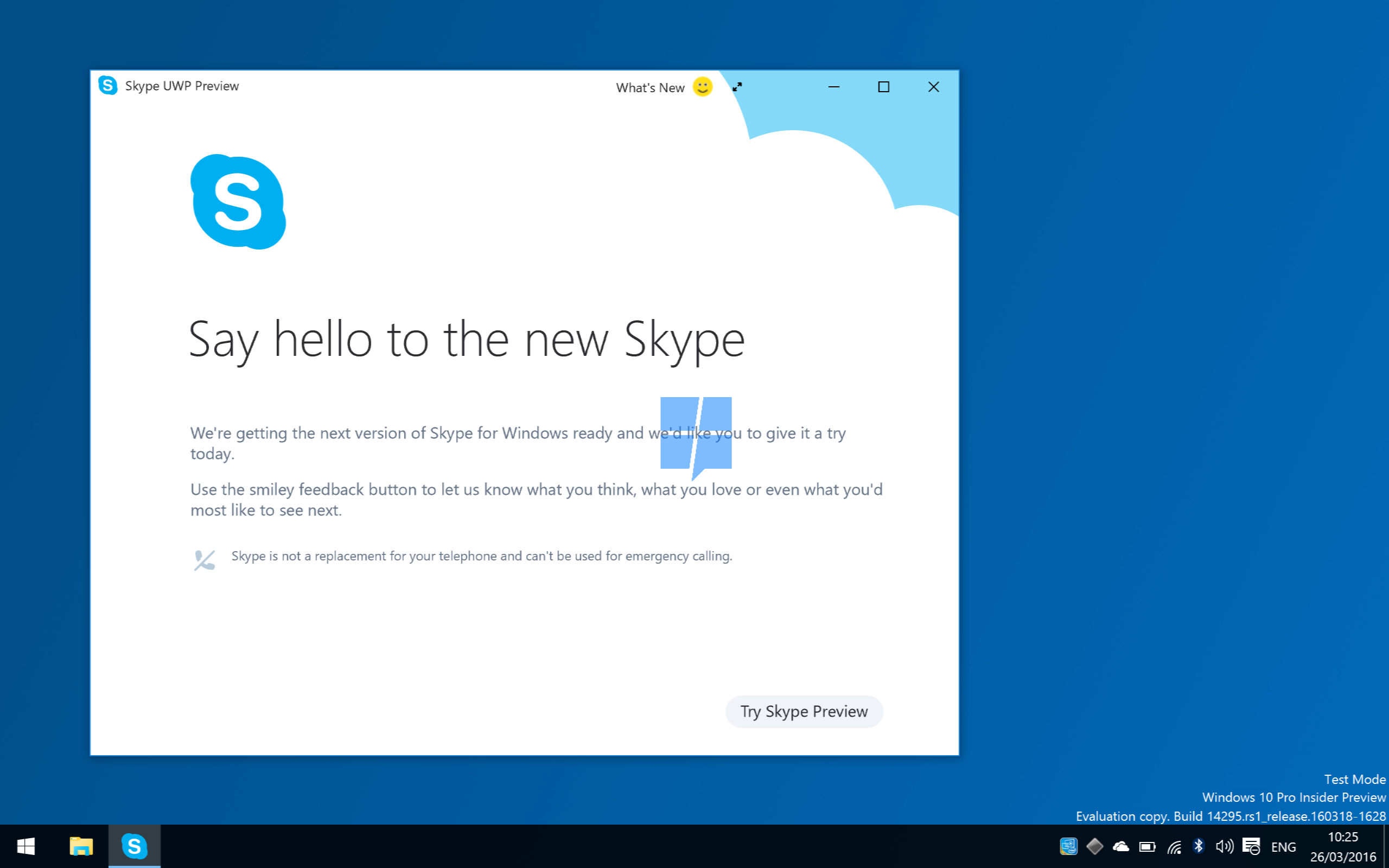 Skype App Interface